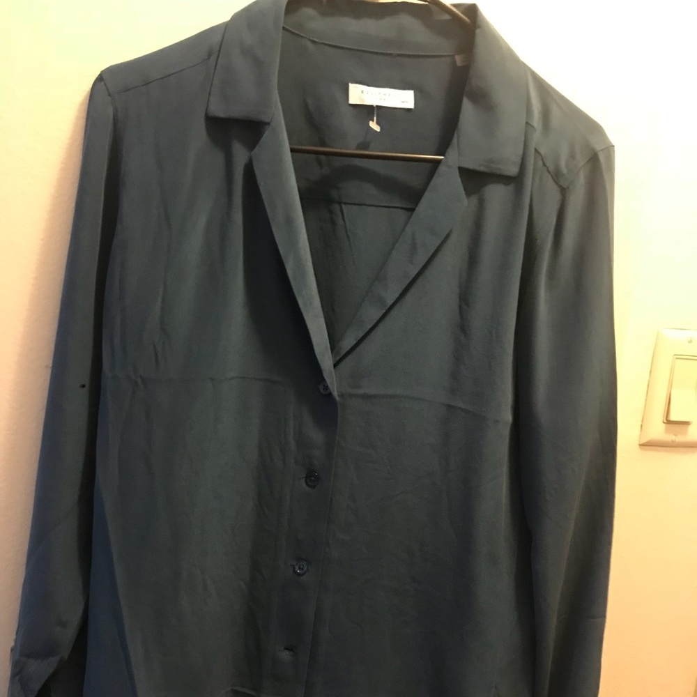 (Brand new) equipment long sleeve 100% silk
